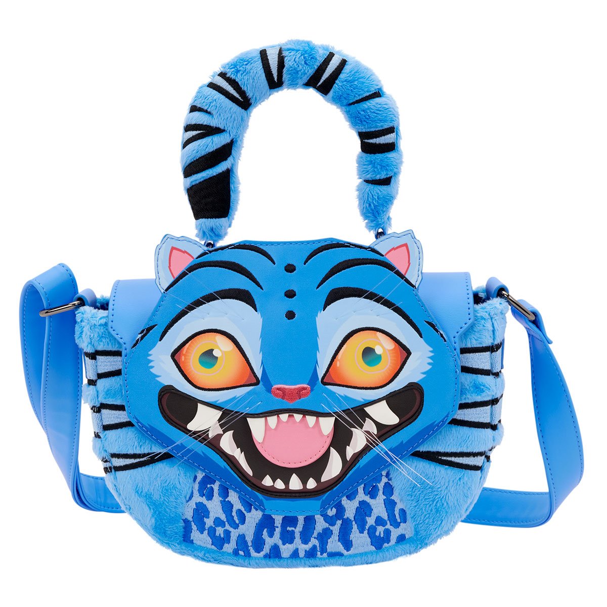 KPop Demon Hunters Derpy GIow-in-the-Dark Faux Fur Crossbody Bag - Image 7