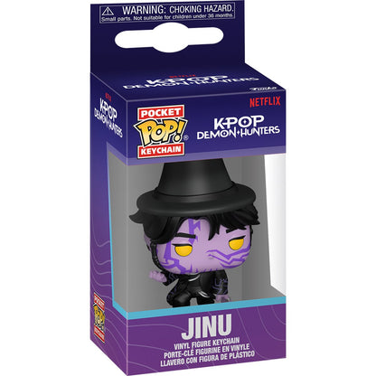 KPop Demon Hunters Jinu (Demon) Funko Pocket! Pop! Key Chain - Image 2