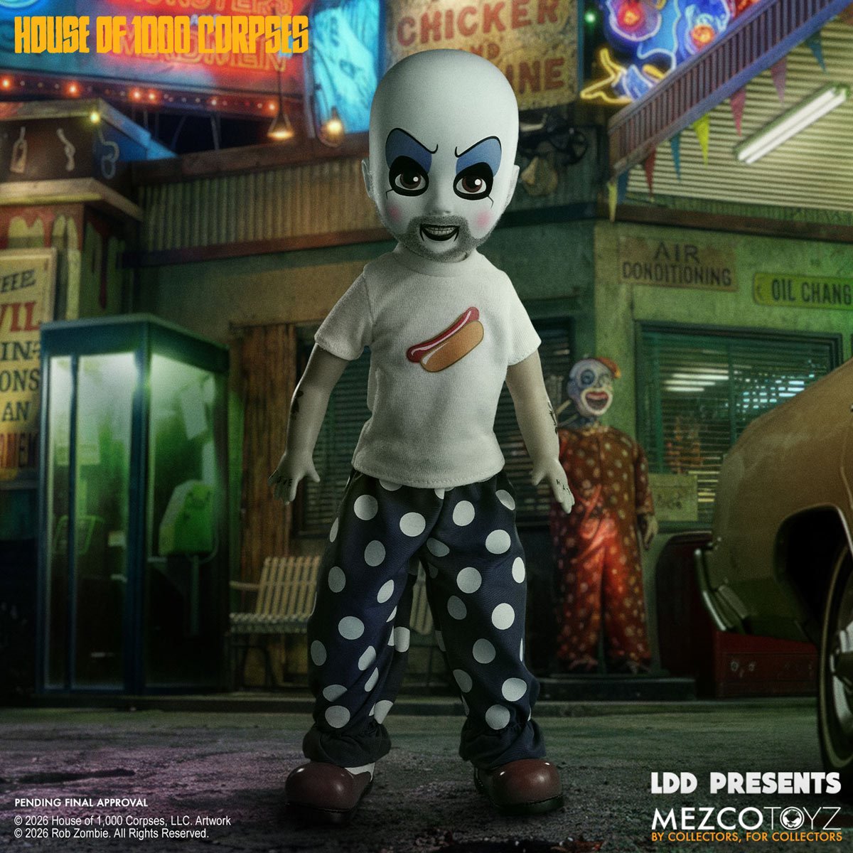 LDD Presents: Rob Zombie's House of 1000 Corpses Captain Spaulding 10-Inch Doll - Image 2