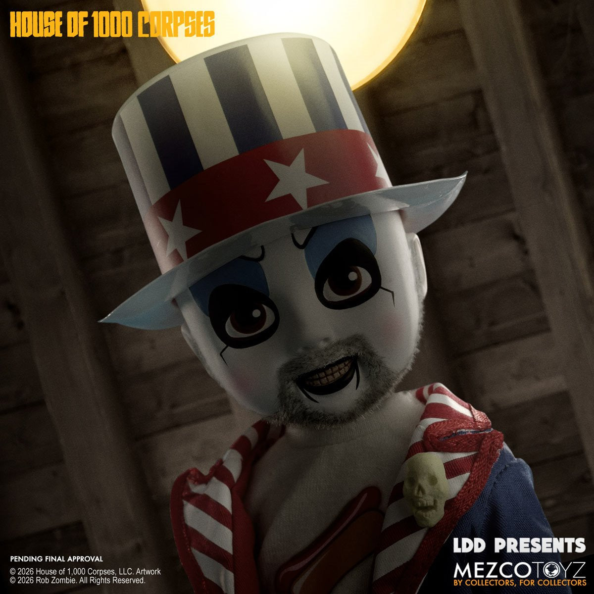 LDD Presents: Rob Zombie's House of 1000 Corpses Captain Spaulding 10-Inch Doll - Image 3