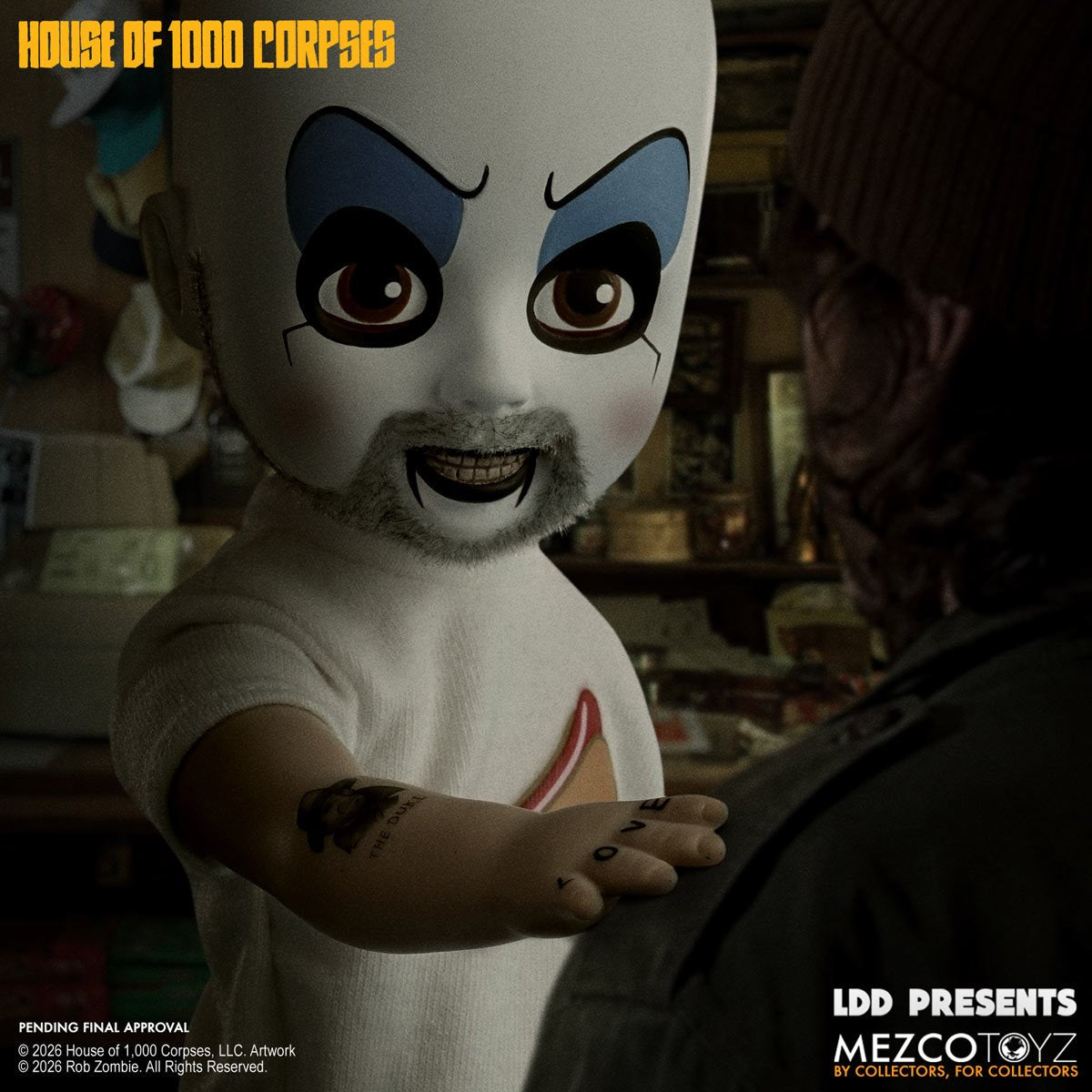 LDD Presents: Rob Zombie's House of 1000 Corpses Captain Spaulding 10-Inch Doll - Image 9