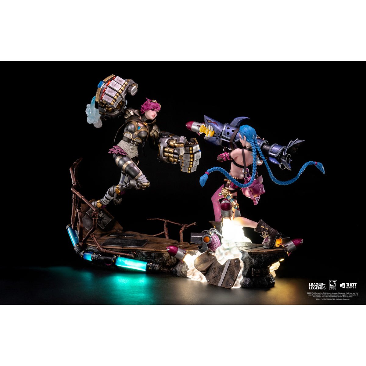 League of Legends Jinx and Vi 1:6 Scale Statue Bundle - Image 3