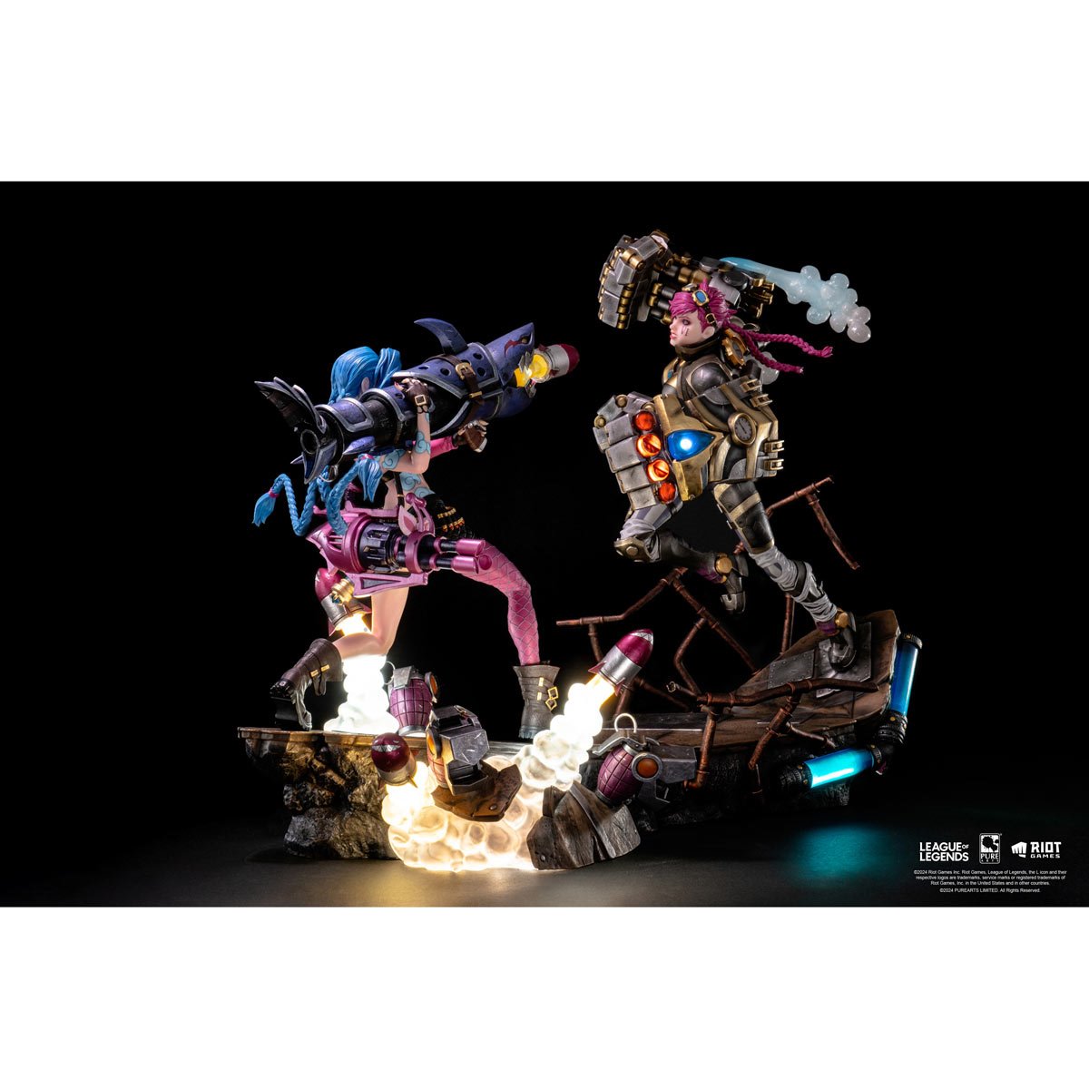 League of Legends Jinx and Vi 1:6 Scale Statue Bundle - Image 5