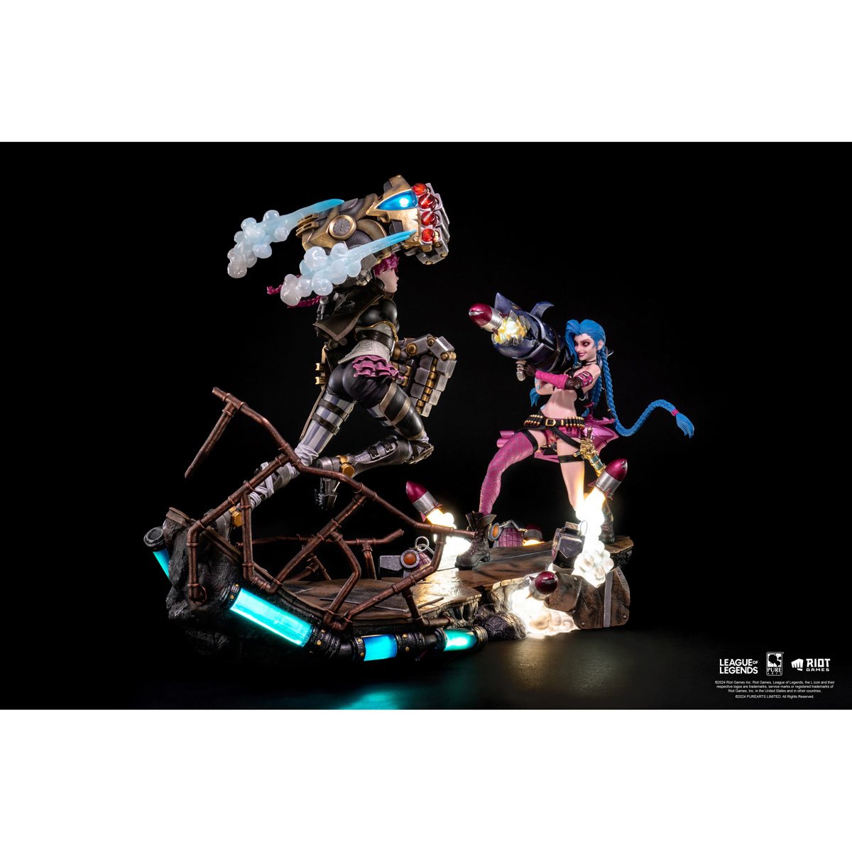 League of Legends Jinx and Vi 1:6 Scale Statue Bundle - Image 9