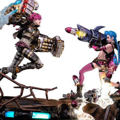 League of Legends Jinx and Vi 1:6 Scale Statue Bundle