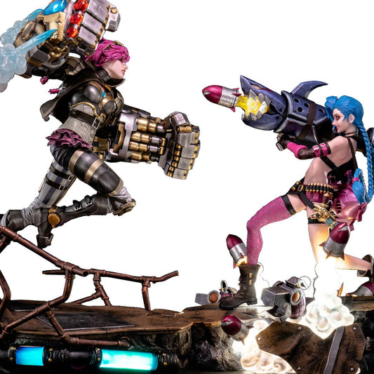 League of Legends Jinx and Vi 1:6 Scale Statue Bundle