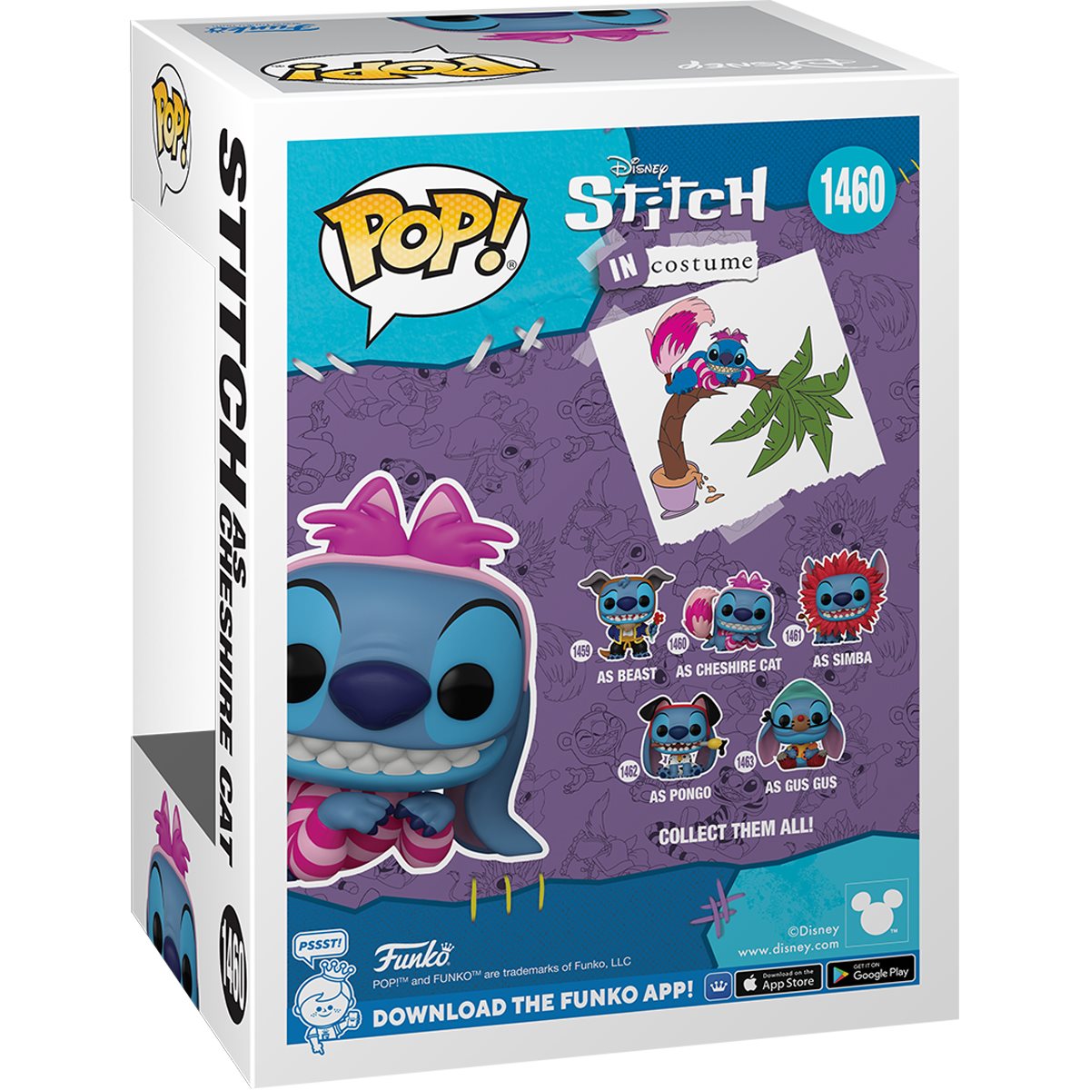Lilo & Stitch Costume Stitch as Cheshire Cat Funko Pop! Vinyl Figure #1460 - Image 3