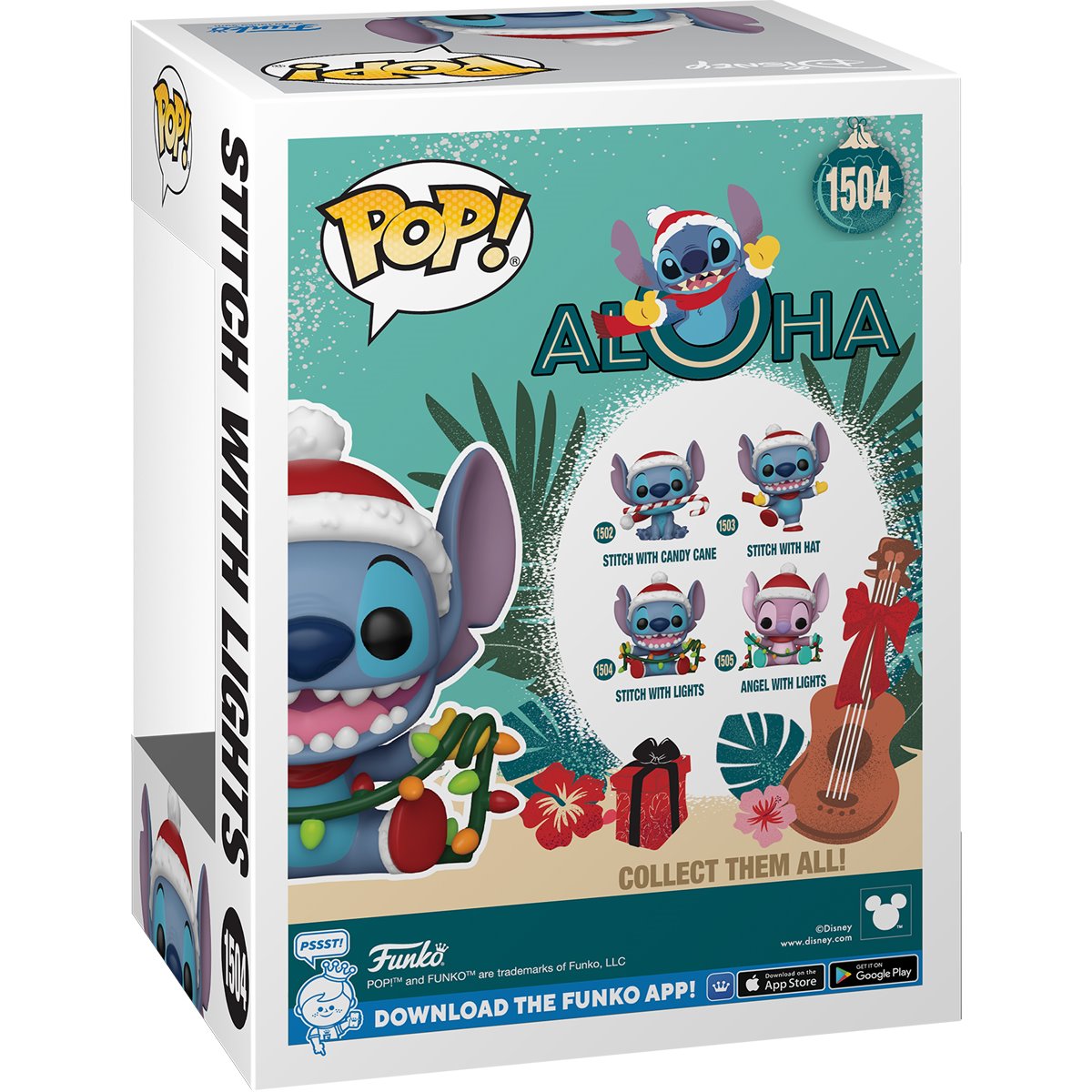 Lilo & Stitch Holiday Stitch with Lights Funko Pop! Vinyl Figure #1504 - Image 3