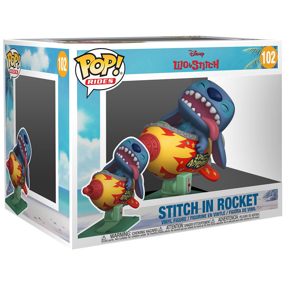 Lilo & Stitch Stitch in Rocket Funko Pop! Vinyl Vehicle #102 - Image 3
