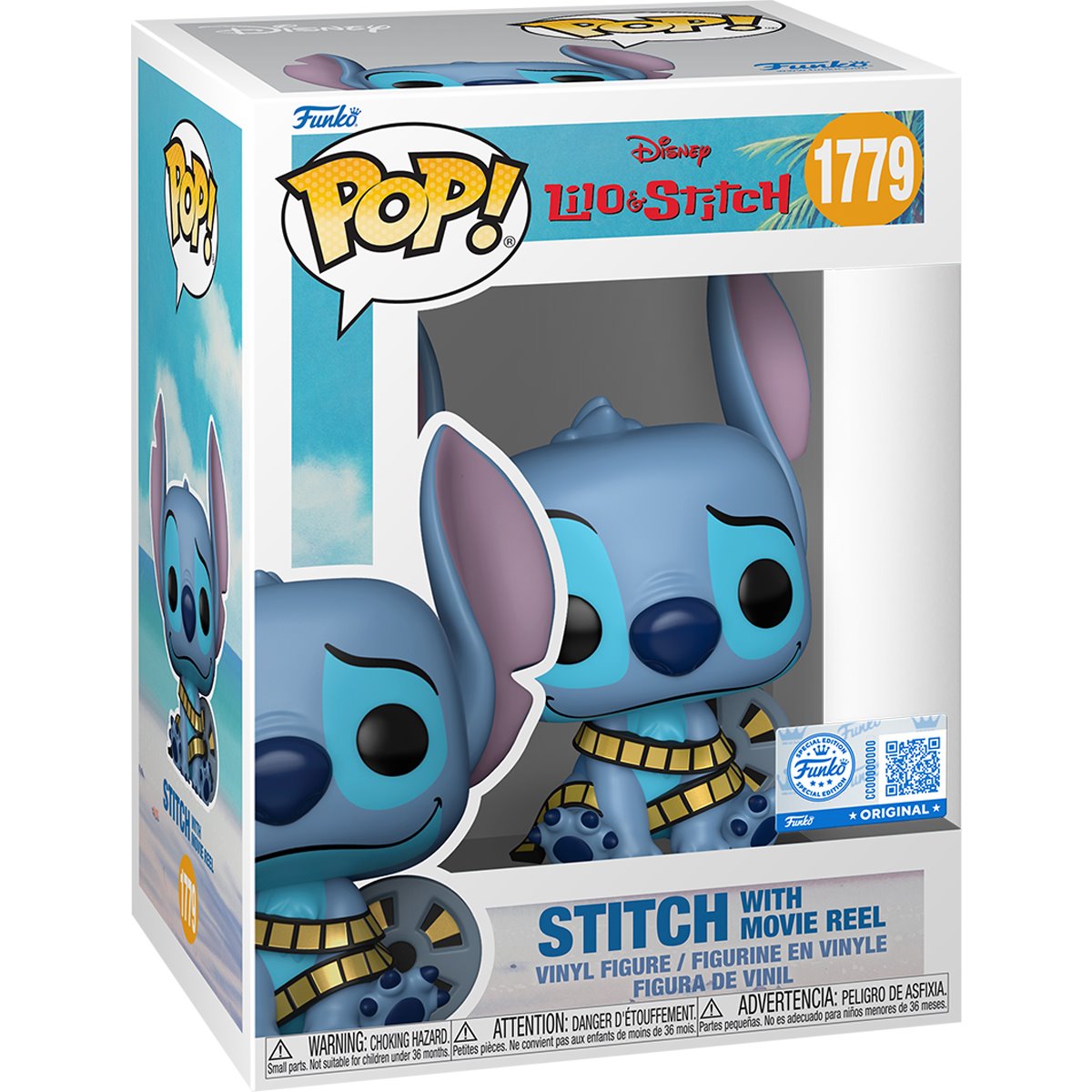 Lilo & Stitch Stitch with Movie Reel Funko Pop! Vinyl Figure #1779