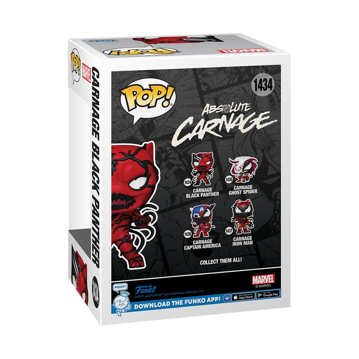 Marvel Carnage Black Panther Funko Pop! Vinyl Figure #1434 - Image 3