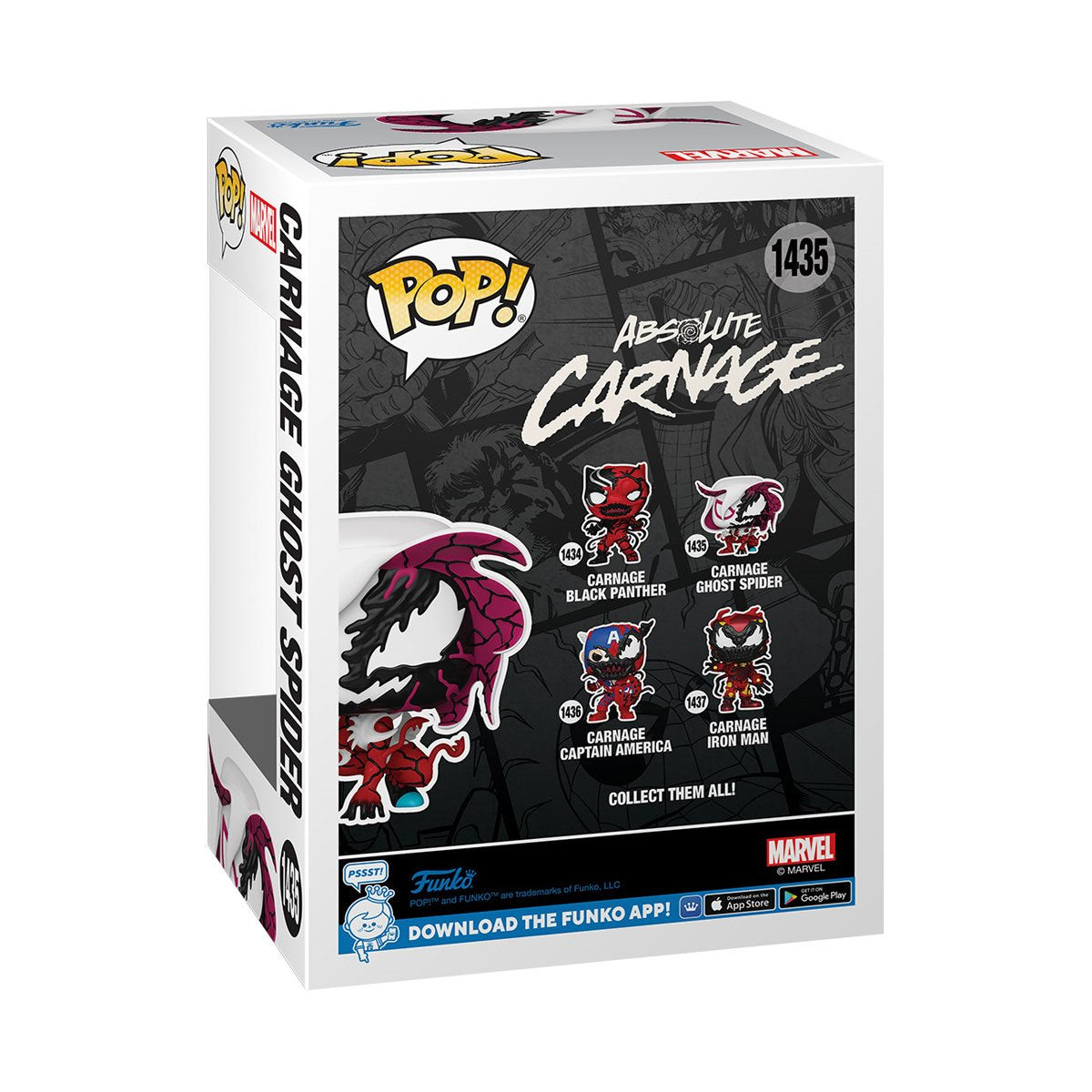 Marvel Carnage Ghost Spider Funko Pop! Vinyl Figure #1435 - Image 3