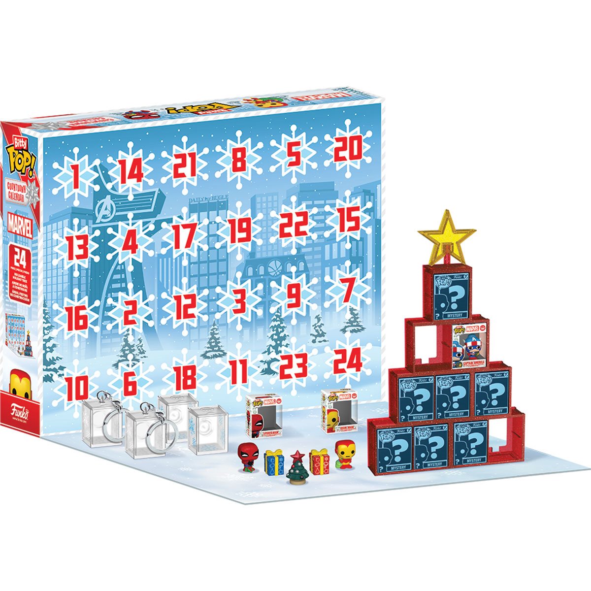 Marvel Comics Funko Bitty Pop! Mini-Figure 24-Day Countdown Calendar