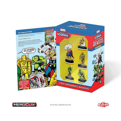 Marvel HeroClix Iconix: Avengers First Appearance Mini-Figure 5-Pack - Image 3