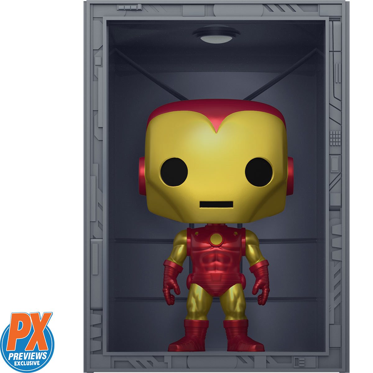 Marvel Iron Man Hall of Armor Iron Man Model 4 Deluxe Funko Pop! Vinyl Figure #1036 - Previews Exclusive - Image 2