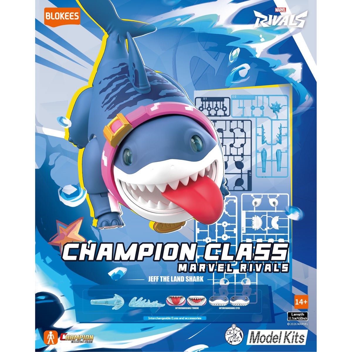 Marvel Rivals Jeff the Land Shark Champion Class Model Kit - Image 2