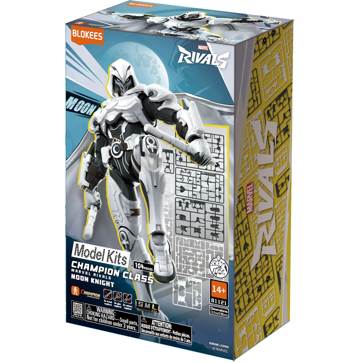 Marvel Rivals Moon Knight Champion Class CC10 Blokees Model Kit - Image 3