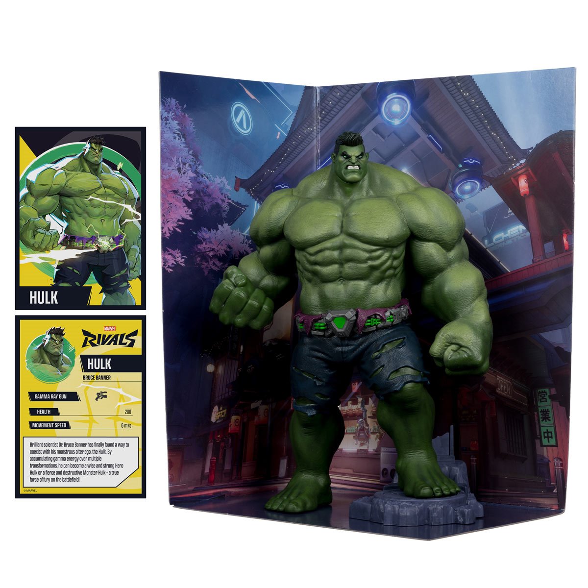 Marvel Rivals Wave 1 The Hulk 1:6 Scale Posed Figure with Scene and Comic - Image 3