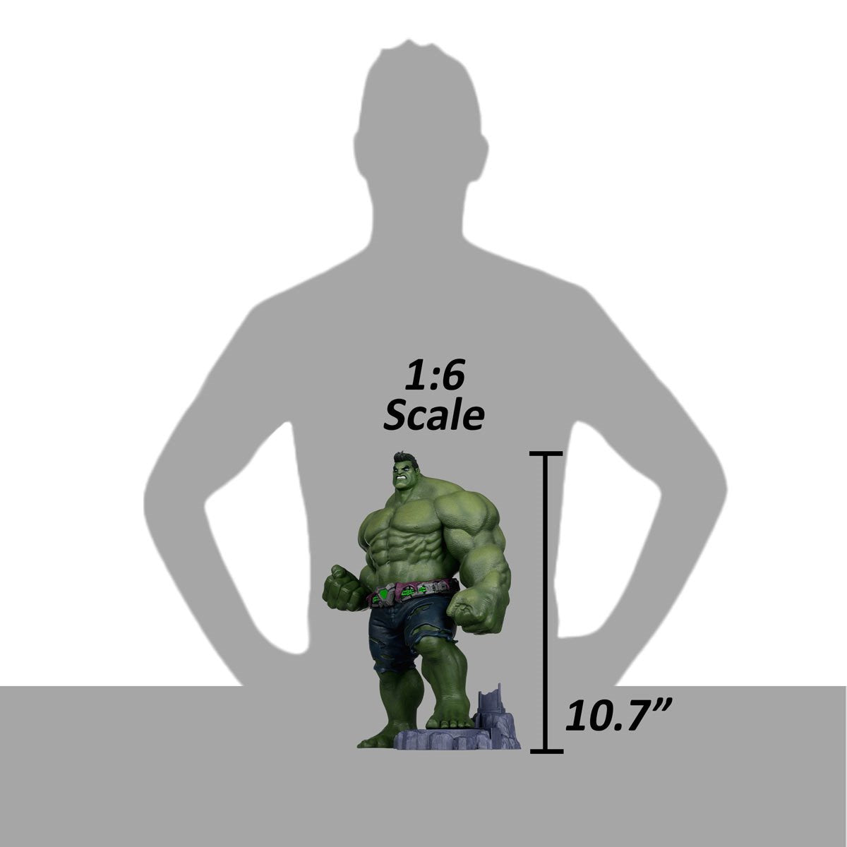 Marvel Rivals Wave 1 The Hulk 1:6 Scale Posed Figure with Scene and Comic - Image 8