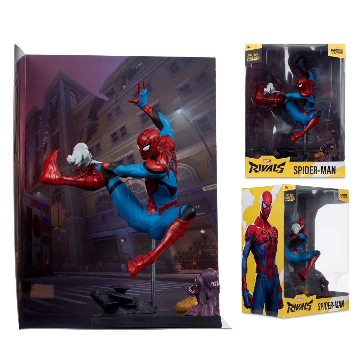 Marvel Rivals Wave 2 Spider-Man 1:6 Scale Posed Figure with Scene and Comic - Image 4