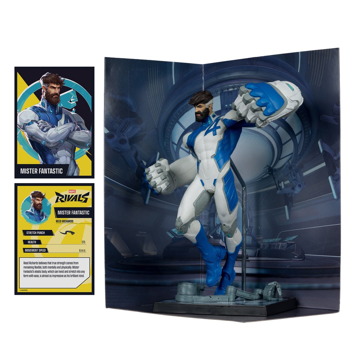 Marvel Rivals Wave 3 Mr. Fantastic 1:6 Scale Posed Figure with Scene and Comic - Image 3