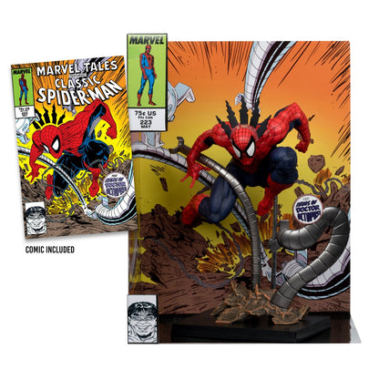 Marvel Wave 5 Spider-Man Marvel Tales #223 1:6 Scale Posed Figure with Scene and Comic - Image 2