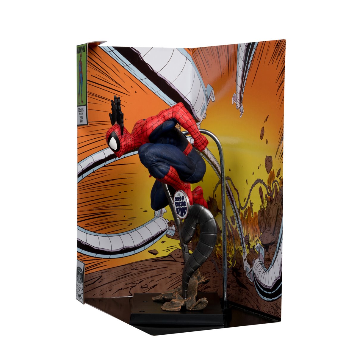Marvel Wave 5 Spider-Man Marvel Tales #223 1:6 Scale Posed Figure with Scene and Comic - Image 5