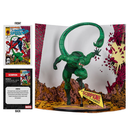 Marvel Wave 7 Scorpion Amazing Spider-Man #318 1:10 Scale Posed Figure with Scene - Image 3