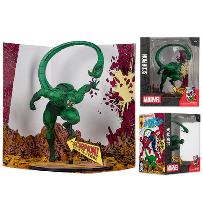 Marvel Wave 7 Scorpion Amazing Spider-Man #318 1:10 Scale Posed Figure with Scene - Image 4