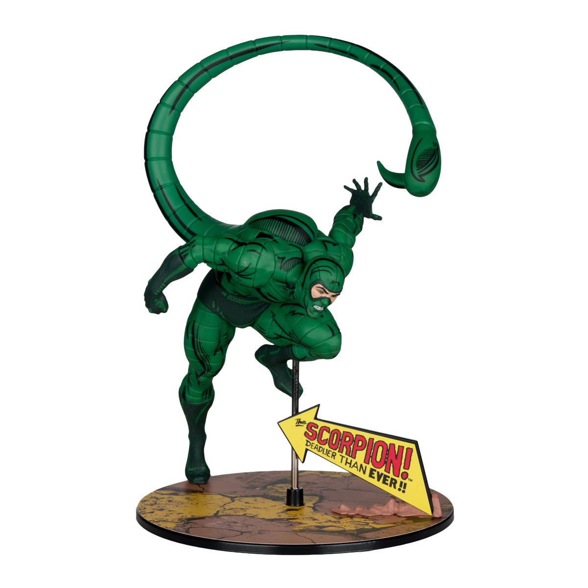 Marvel Wave 7 Scorpion Amazing Spider-Man #318 1:10 Scale Posed Figure with Scene - Image 5