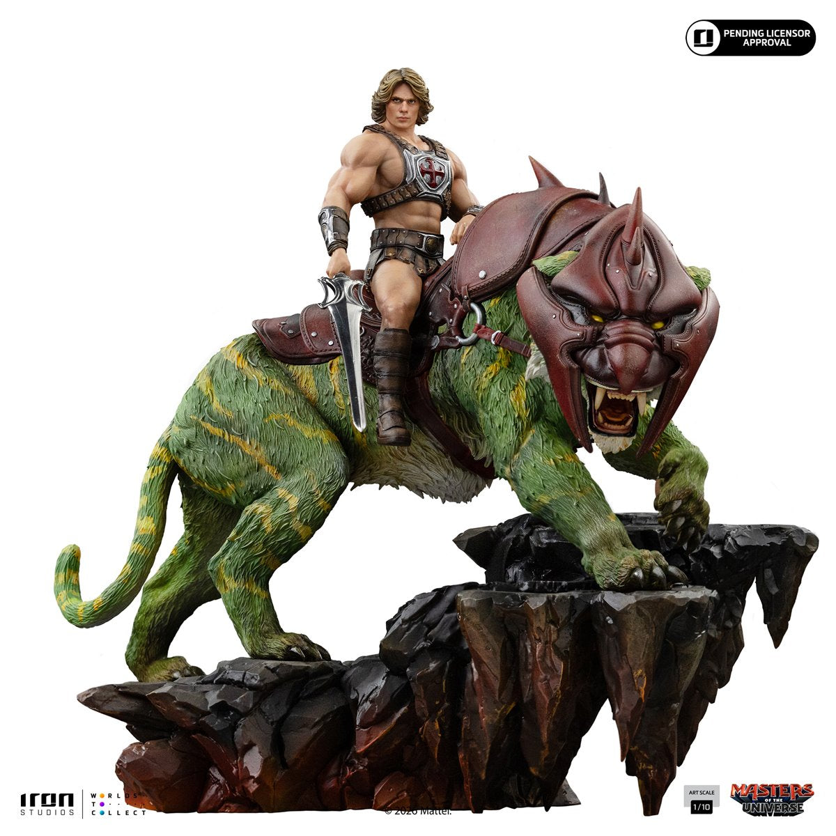 Masters of the Universe Movie He-Man and Battle Cat Deluxe 1:10 Art Scale Limited Edition Statue - Image 2