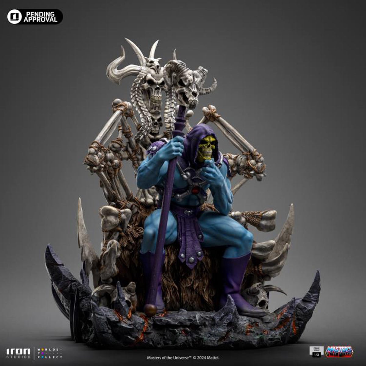 Masters of the Universe Skeletor on Throne 1:3 Prime 10th Anniversary Scale Limited Edition Statue - Image 5