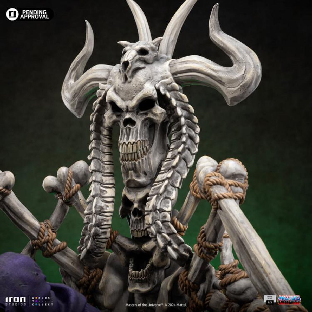 Masters of the Universe Skeletor on Throne 1:3 Prime 10th Anniversary Scale Limited Edition Statue - Image 9