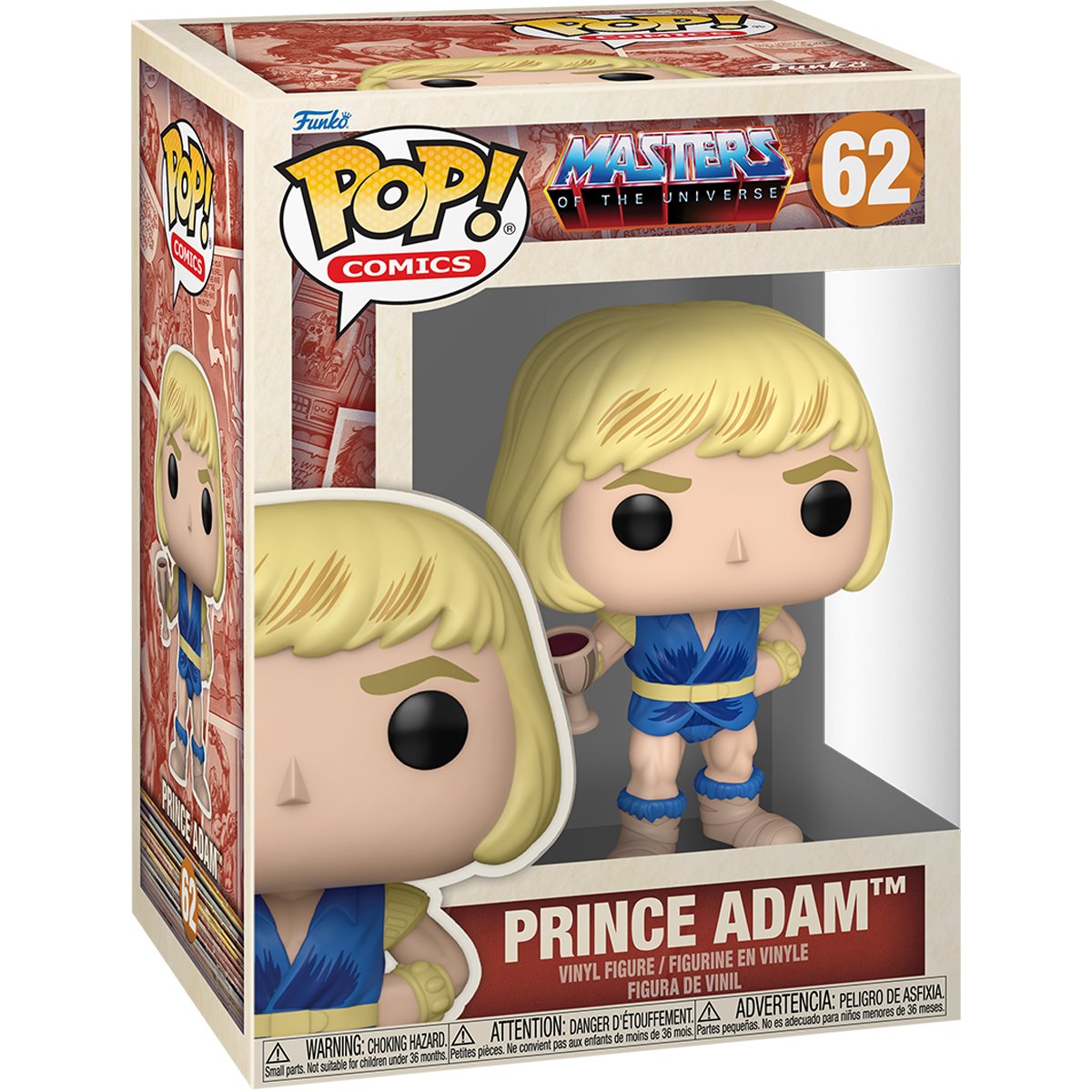 Masters of the Universe Vintage Prince Adam Funko Pop! Vinyl Figure #62 - Image 2