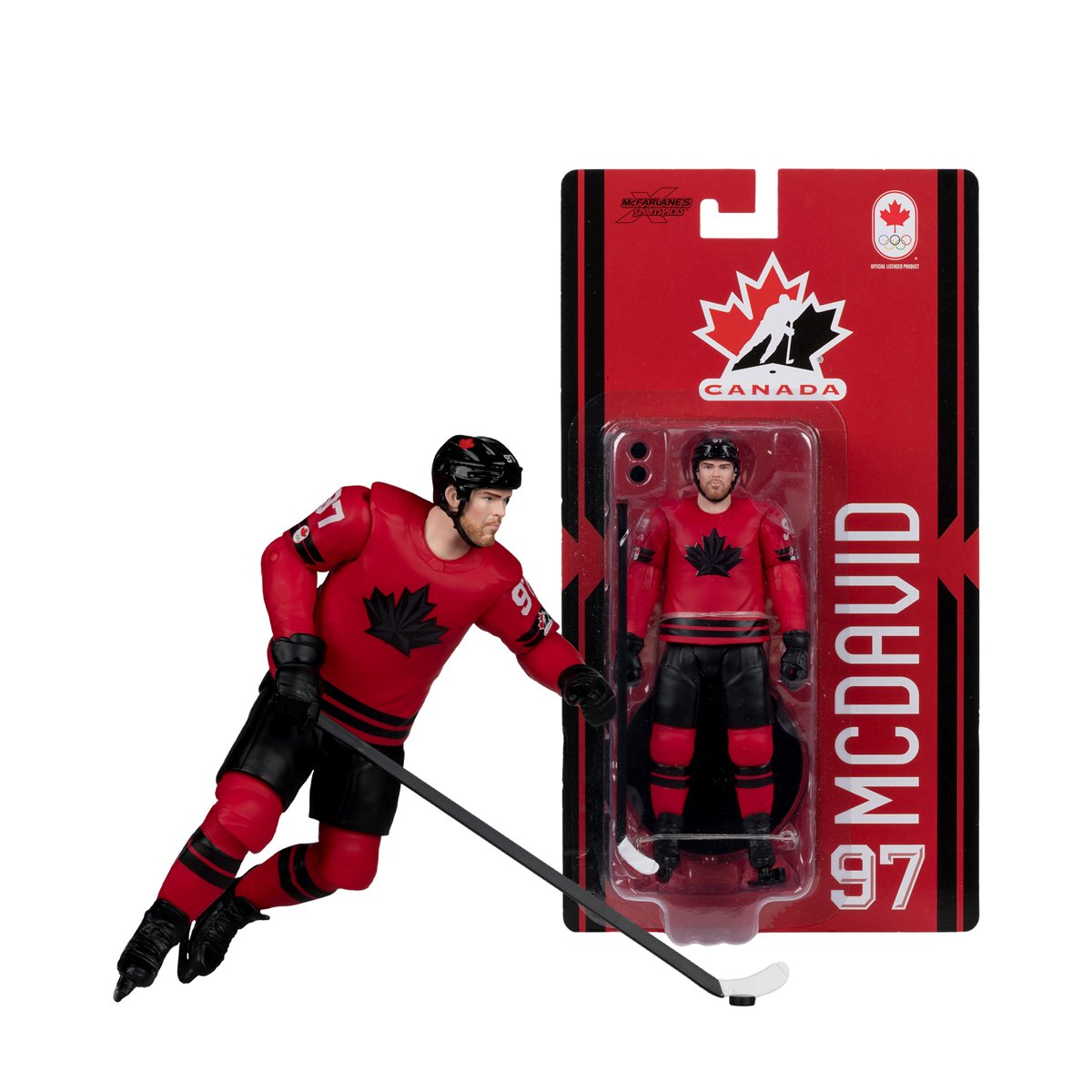 McFarlanes SportsPicks Hockey Canada Connor McDavid Olympics 2026 6-Inch Scale Articulated Action Figure - Image 6