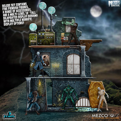 Mezco's Monsters Tower of Fear 5 Points Action Figures Deluxe Playset - Image 3