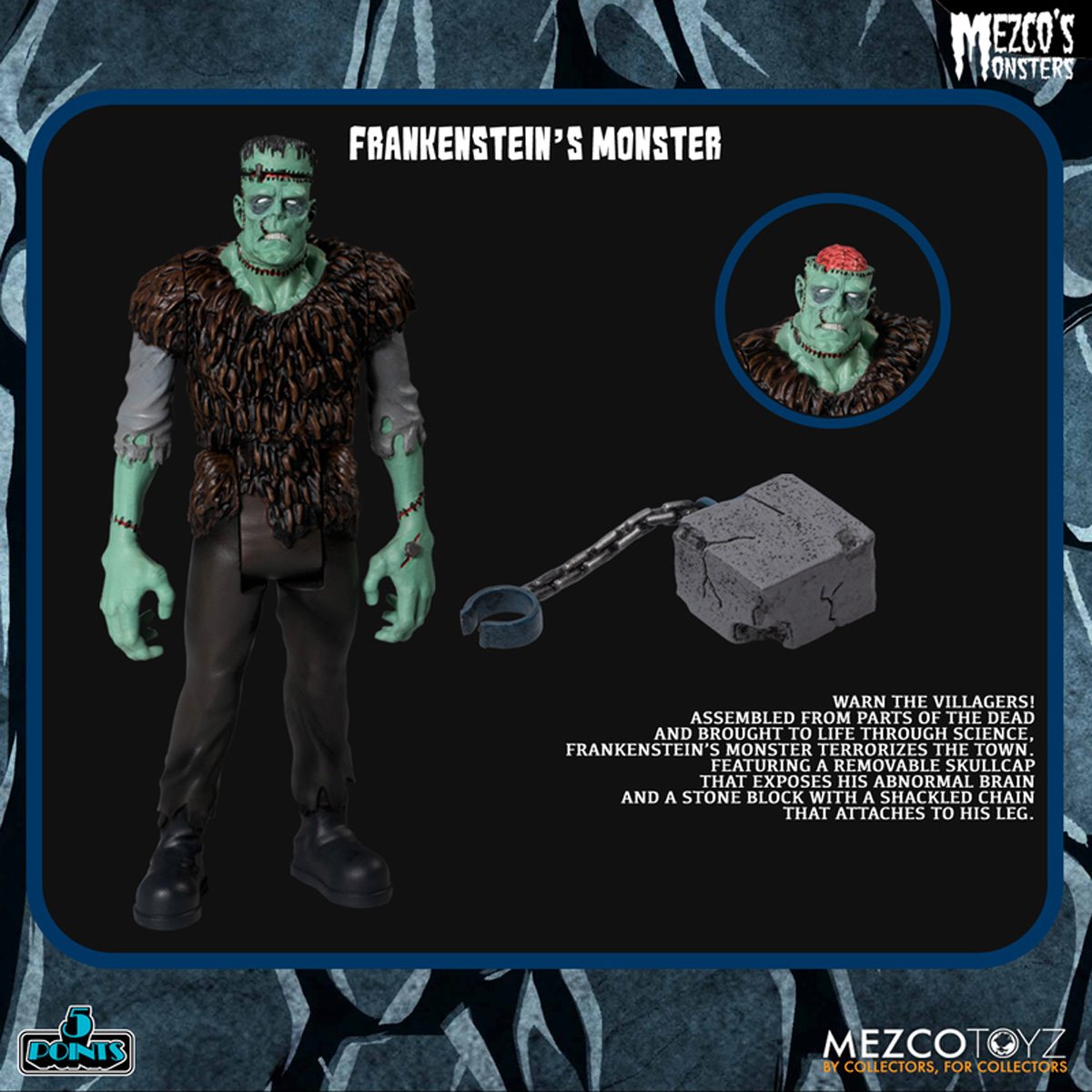 Mezco's Monsters Tower of Fear 5 Points Action Figures Deluxe Playset - Image 7