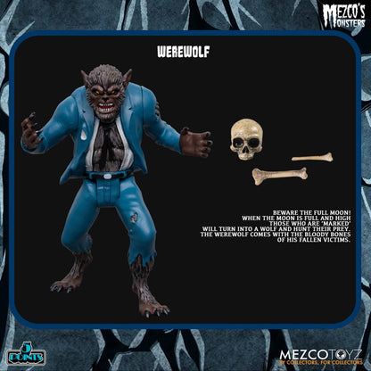 Mezco's Monsters Tower of Fear 5 Points Action Figures Deluxe Playset - Image 8