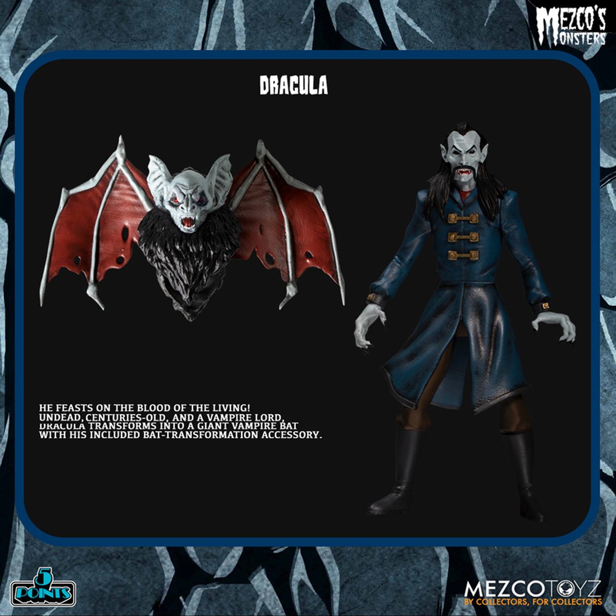Mezco's Monsters Tower of Fear 5 Points Action Figures Deluxe Playset - Image 10