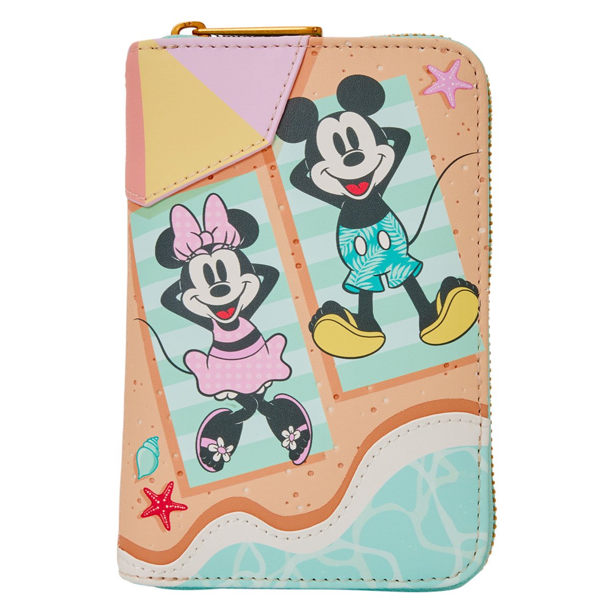 Mickey & Minnie Beach Fun Zip Around Wallet