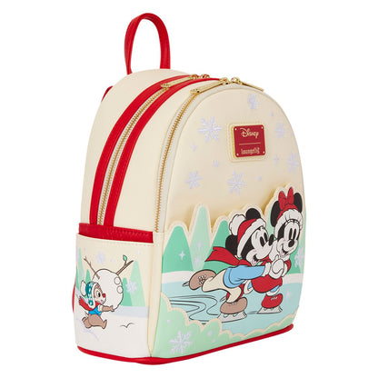 Mickey and Minnie Mouse Ice Skating Holiday Mini-Backpack - Image 2