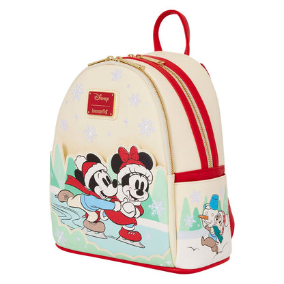 Mickey and Minnie Mouse Ice Skating Holiday Mini-Backpack - Image 3