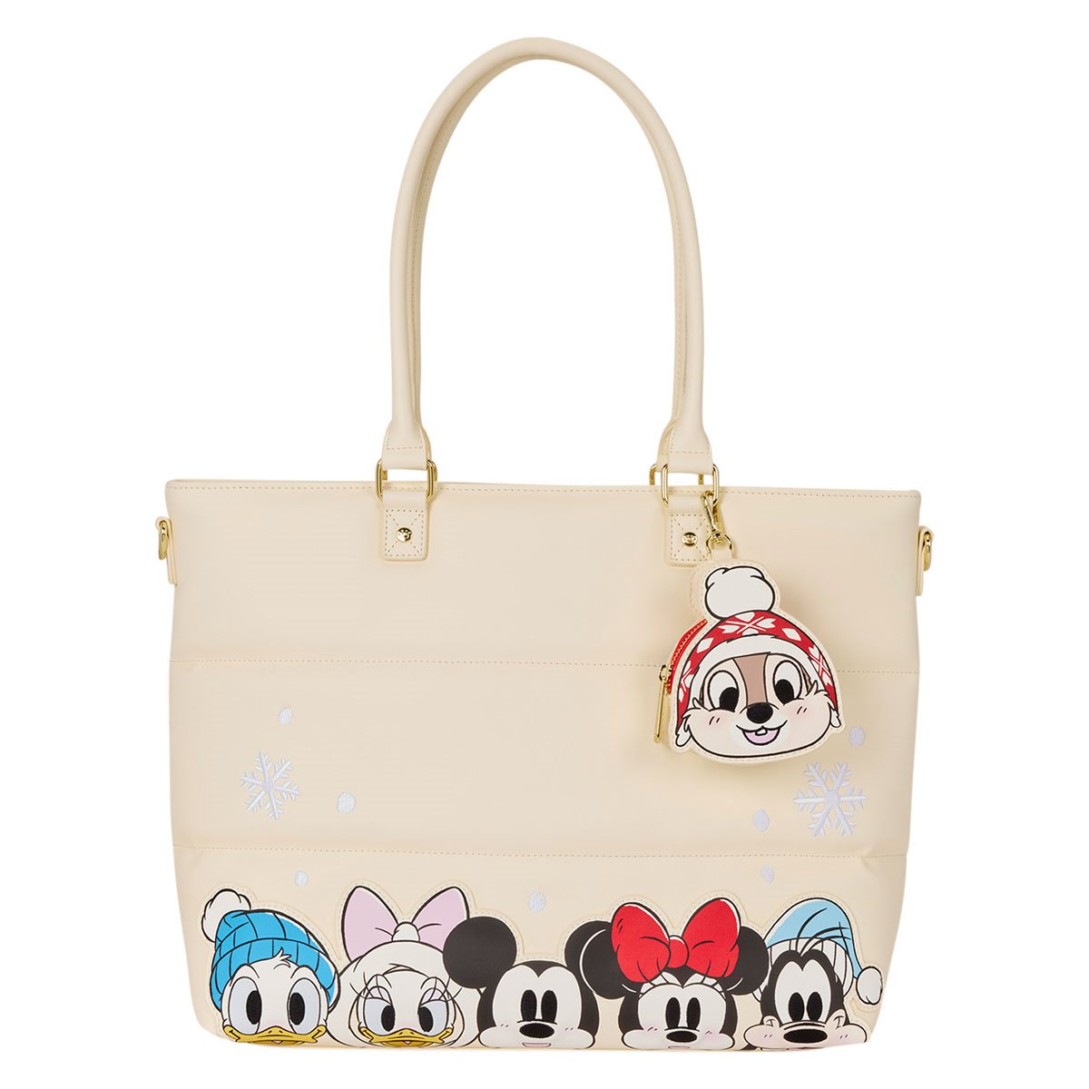 Mickey Mouse and Friends Holiday Snow Tote Bag