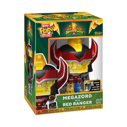 Mighty Morphin Power Rangers Megazord with Red Ranger Funko Bitty Pop! Bitty Bot Vinyl Figure - Image 5
