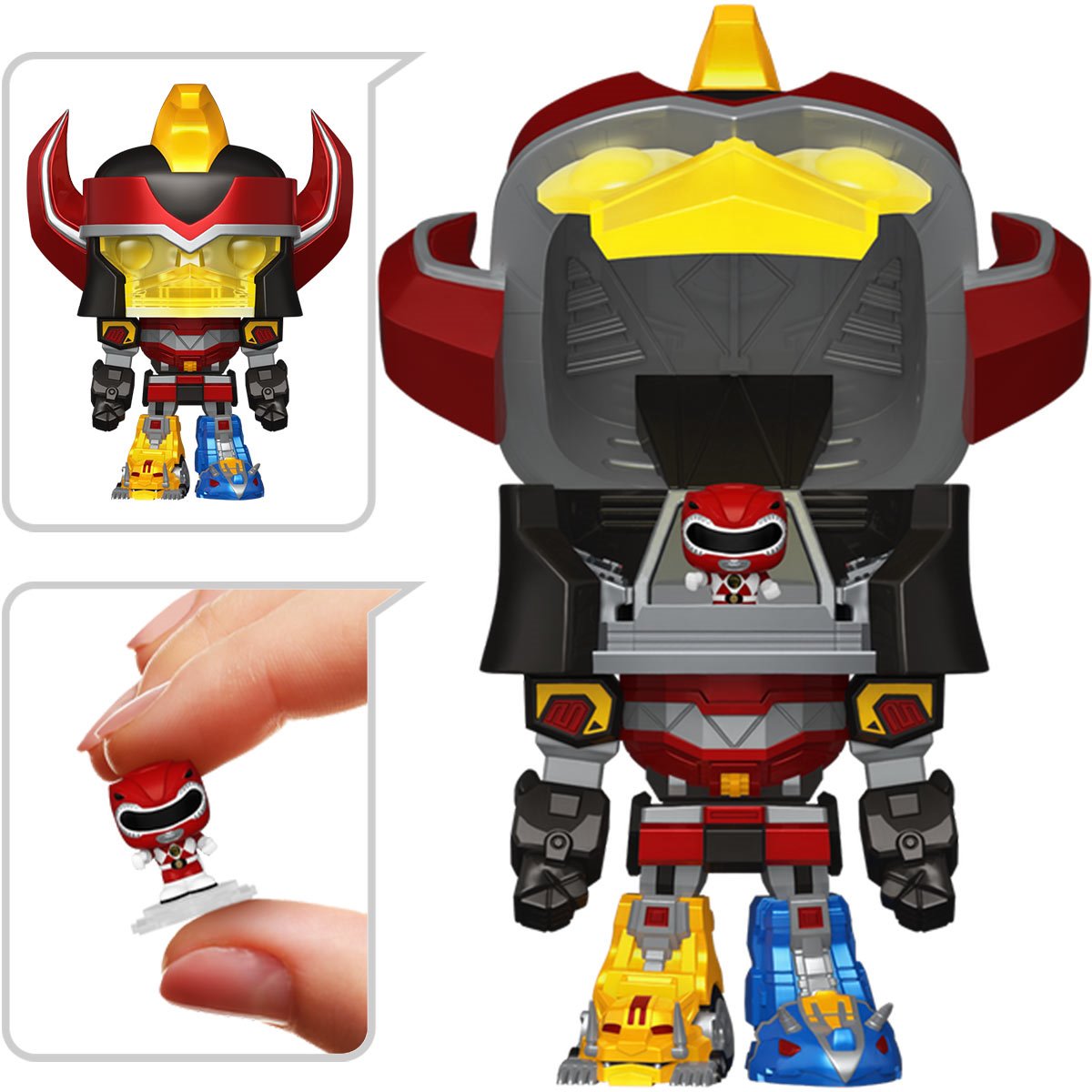 Mighty Morphin Power Rangers Megazord with Red Ranger Funko Bitty Pop! Bitty Bot Vinyl Figure