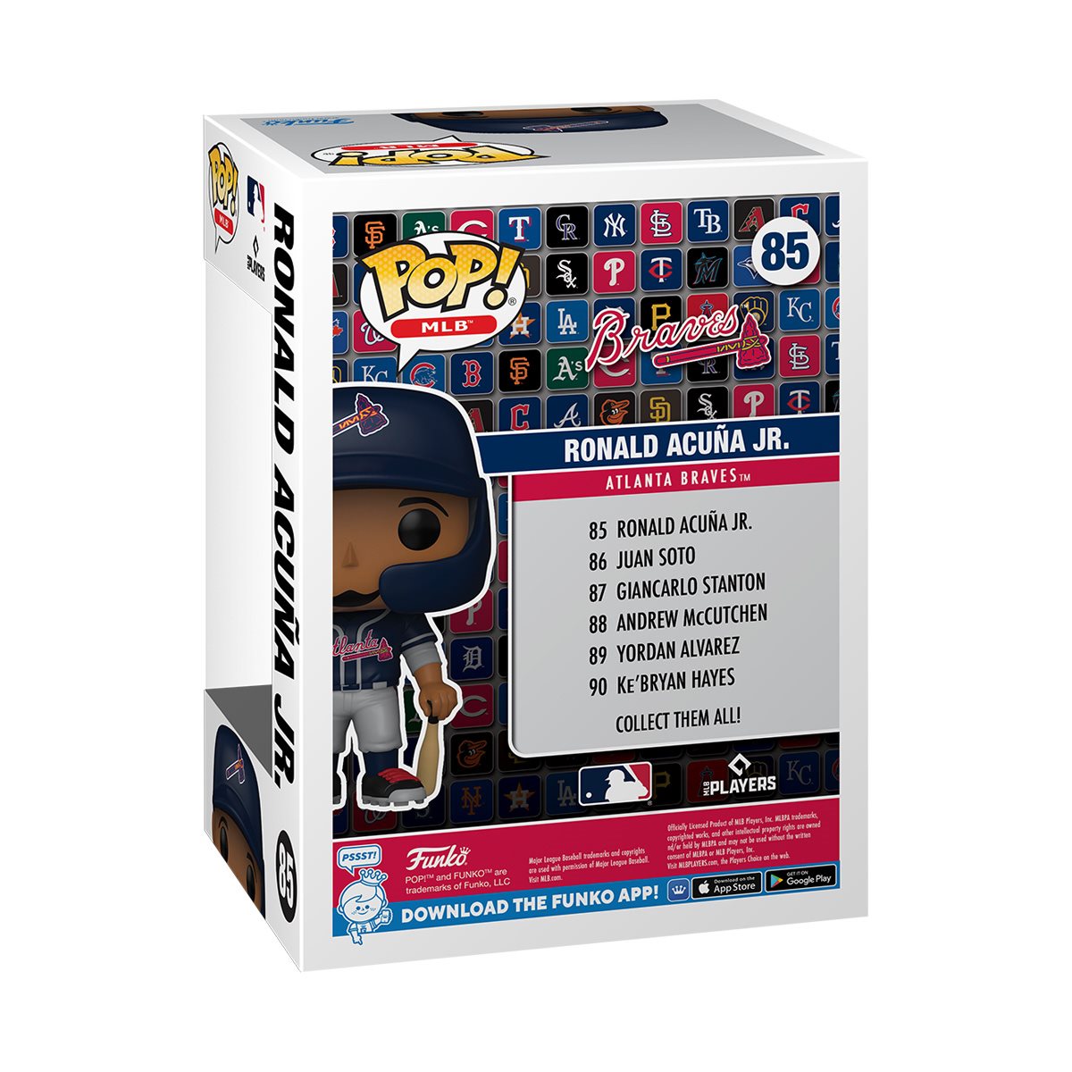 MLB Braves Ronald Acuna Jr. (Alternate) Funko Pop! Vinyl Figure #85 - Image 3