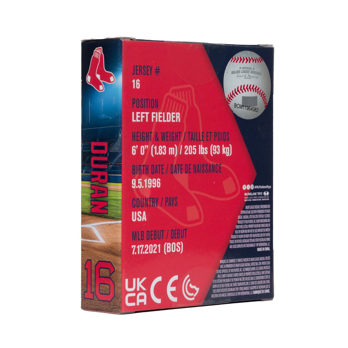 MLB Construct-a-Figure Series 1 Boston Red Sox Jarren Duran Mini-Figure - Image 4