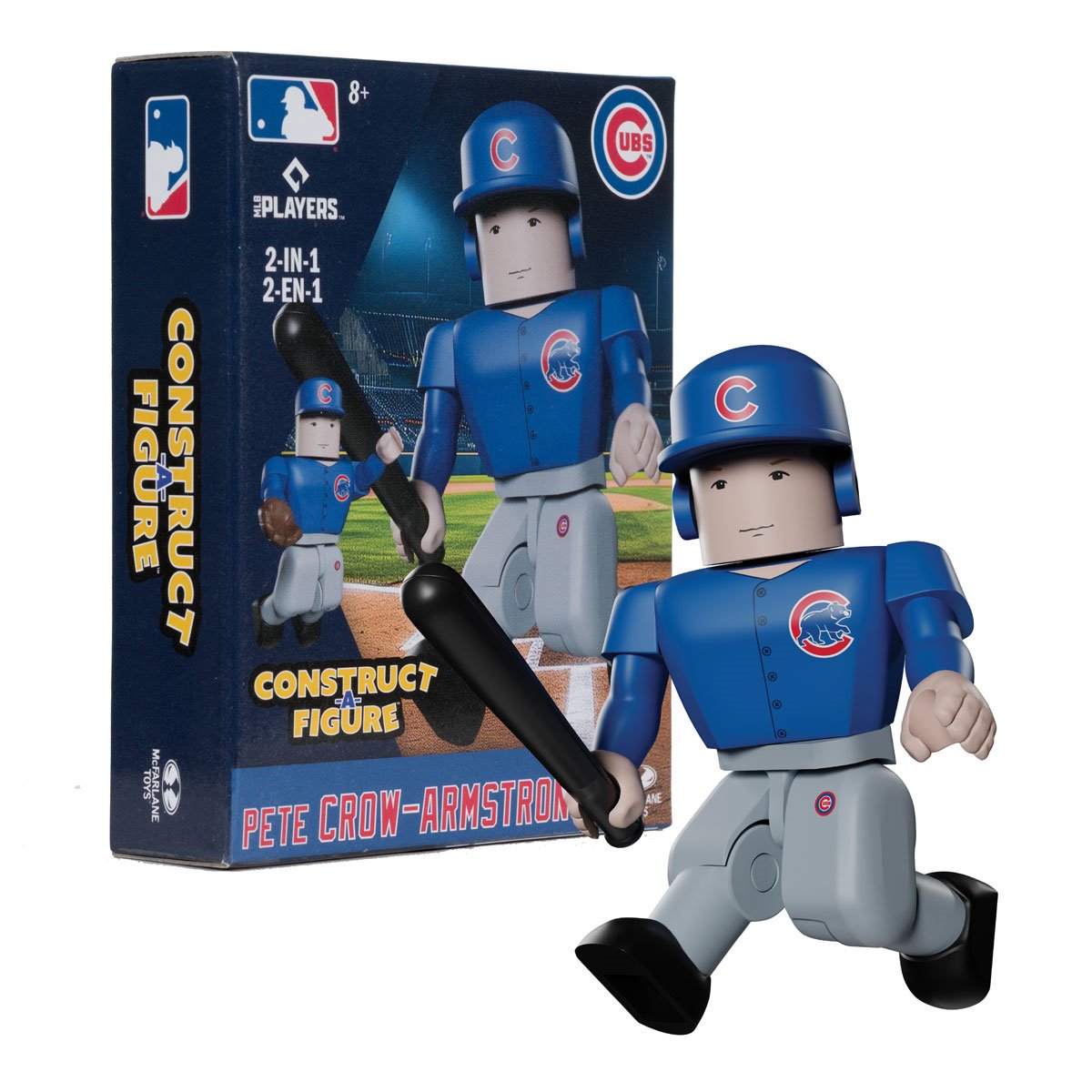 MLB Construct-a-Figure Series 1 Chicago Cubs Pete Crow-Armstrong Mini-Figure - Image 5