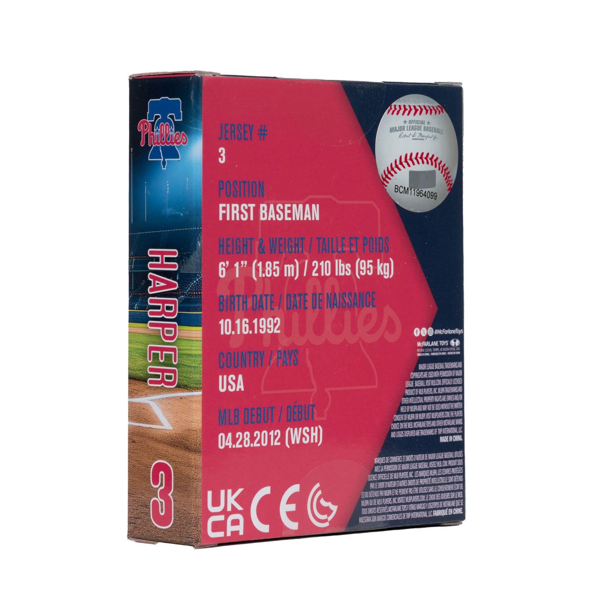 MLB Construct-a-Figure Series 1 Philadelphia Phillies Bryce Harper Mini-Figure - Image 4