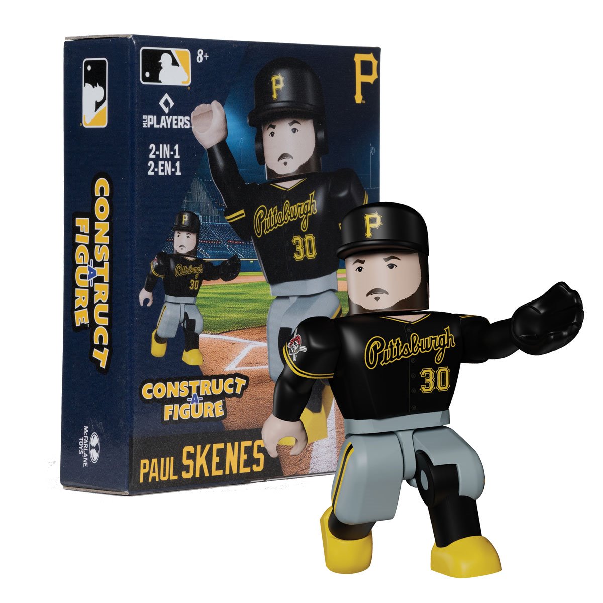 MLB Construct-a-Figure Series 1 Pittsburgh Pirates Paul Skenes Mini-Figure - Image 5